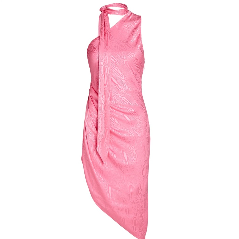 Ronny Kobo Pink Asymmetrical Dress